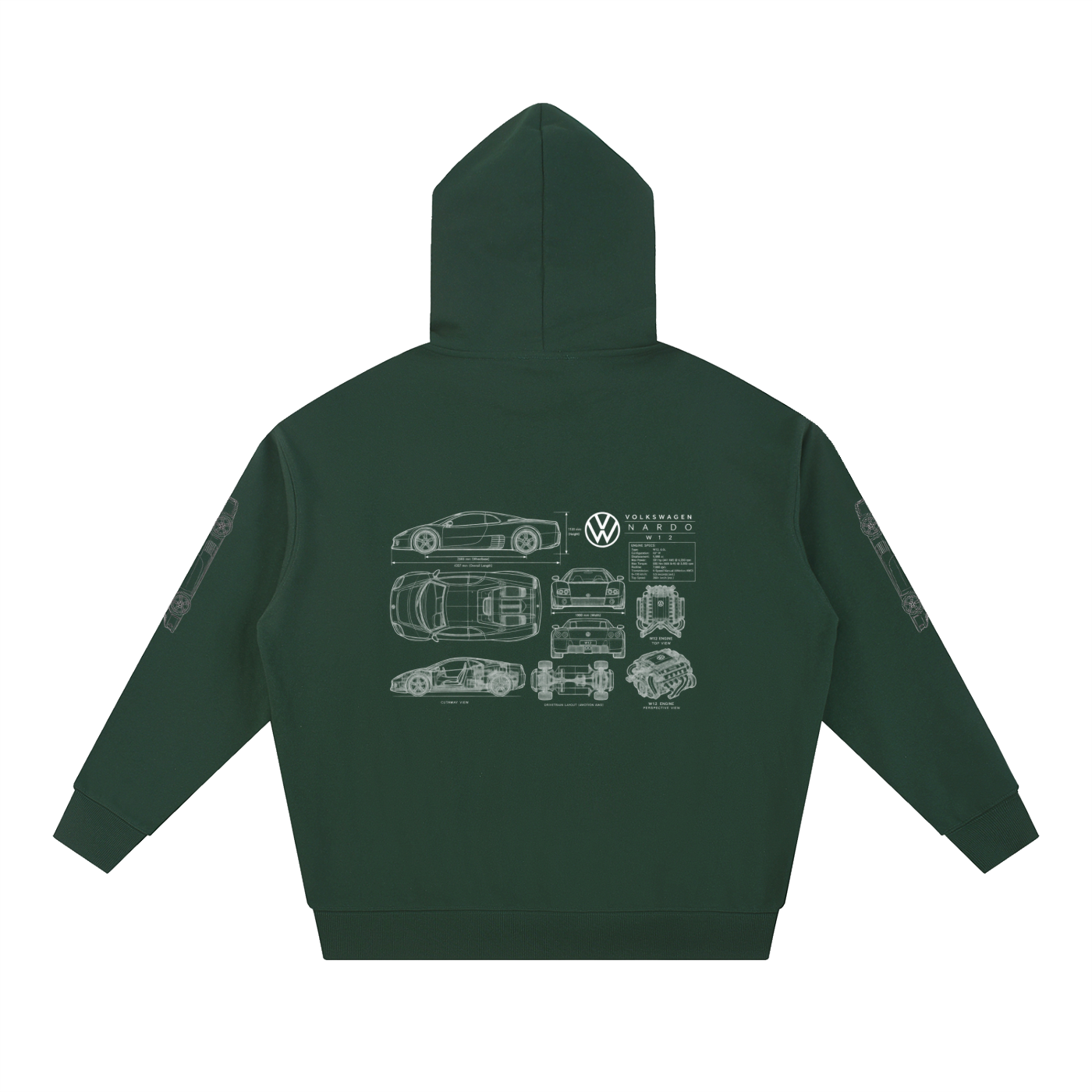 Volkswagen Nardo Blueprint Heavyweight Hoodie