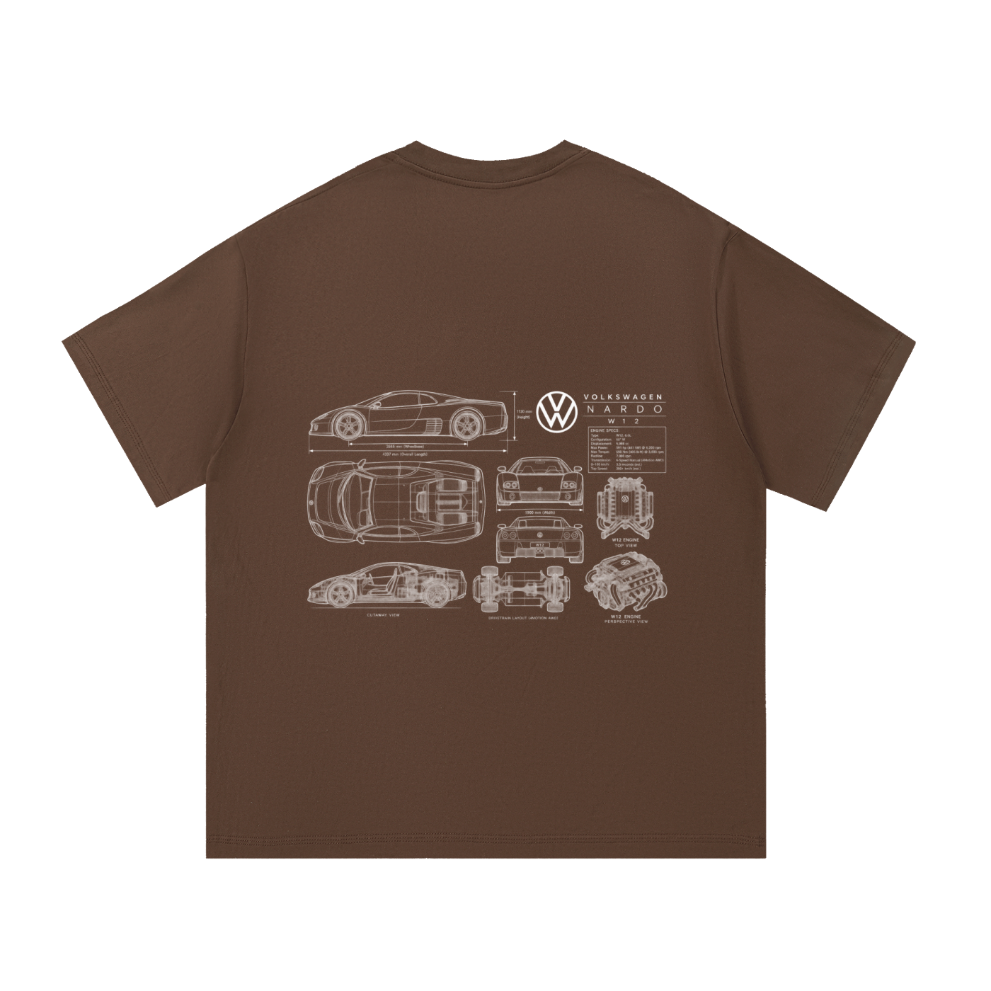 Volkswagen Nardo Blueprint Cotton T-Shirt