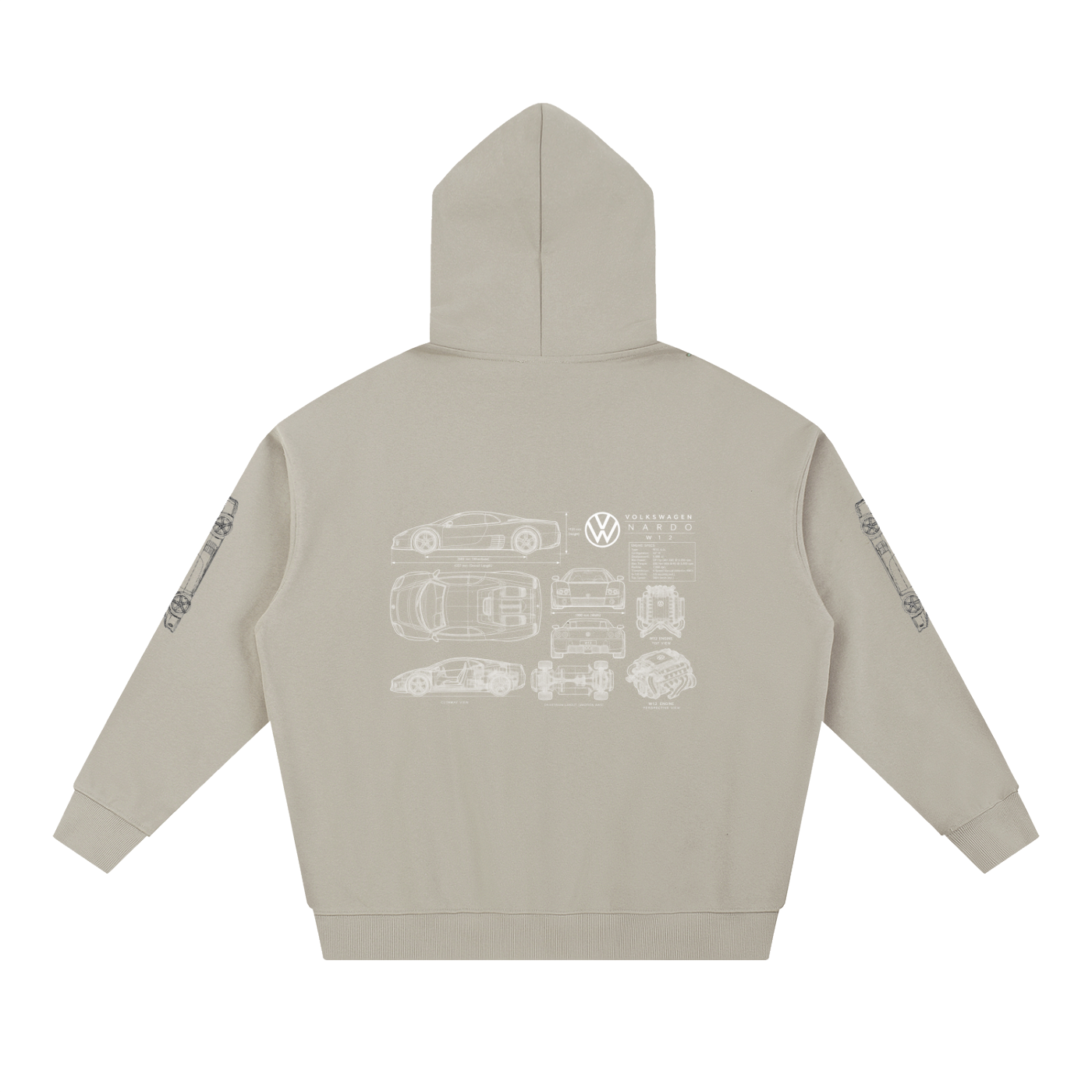 Volkswagen Nardo Blueprint Heavyweight Hoodie