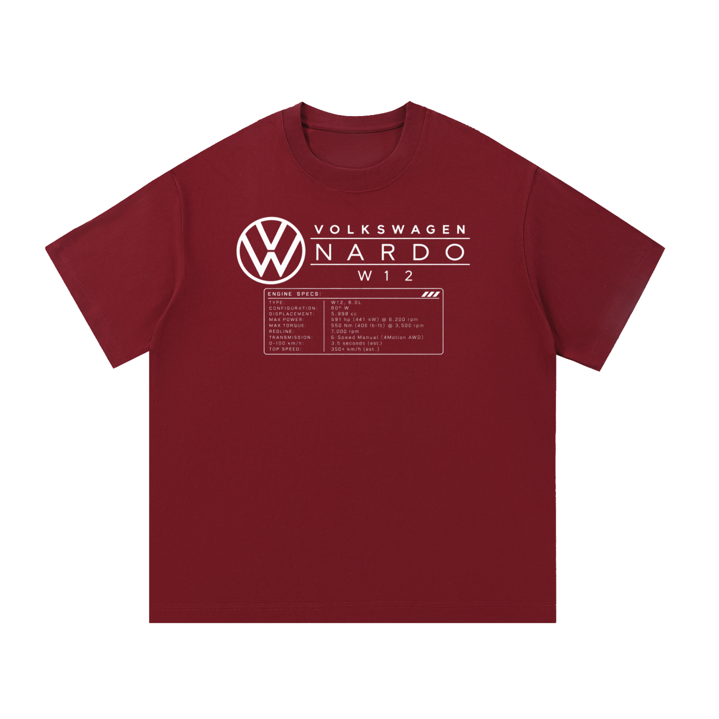 Volkswagen Nardo Blueprint Cotton T-Shirt