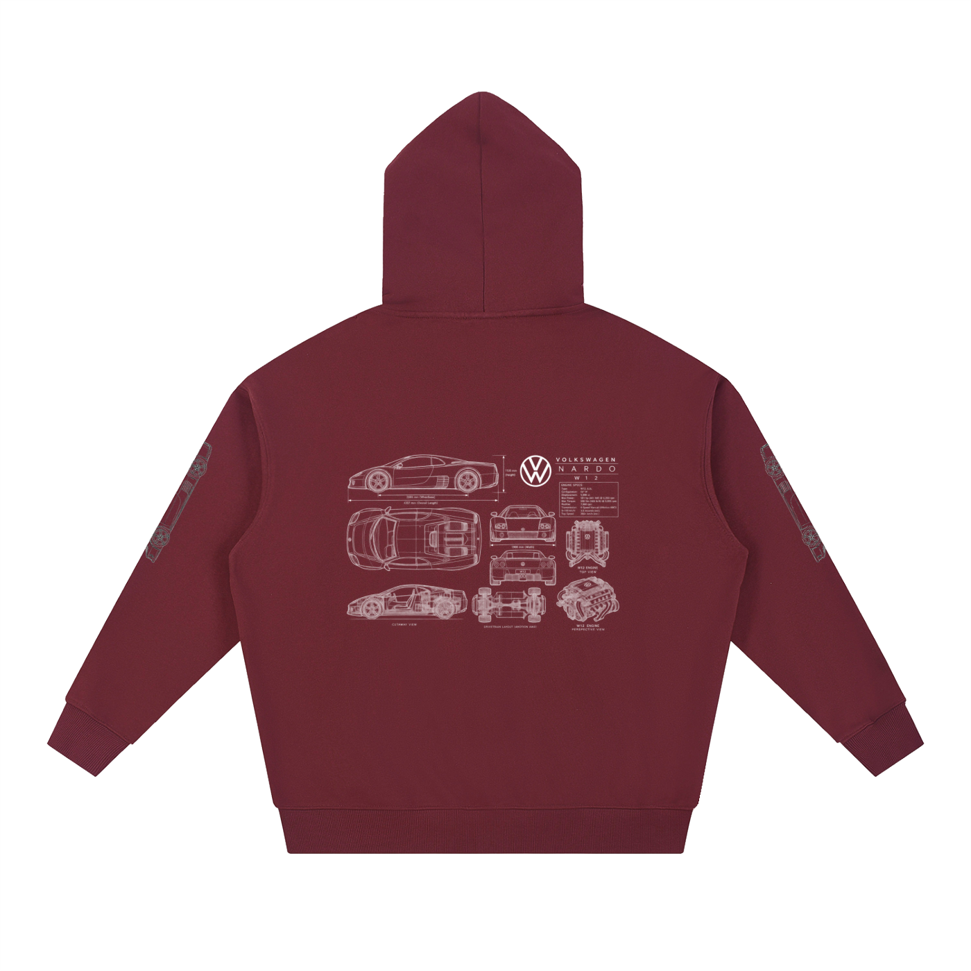 Volkswagen Nardo Blueprint Heavyweight Hoodie