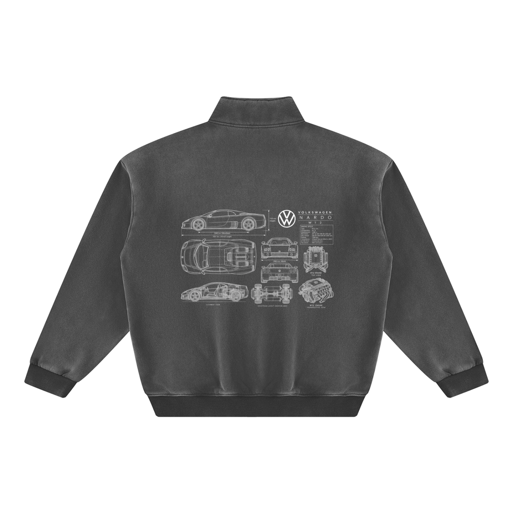 Volkswagen Nardo Blueprint Vintage Wash Fleece Sweatshirt
