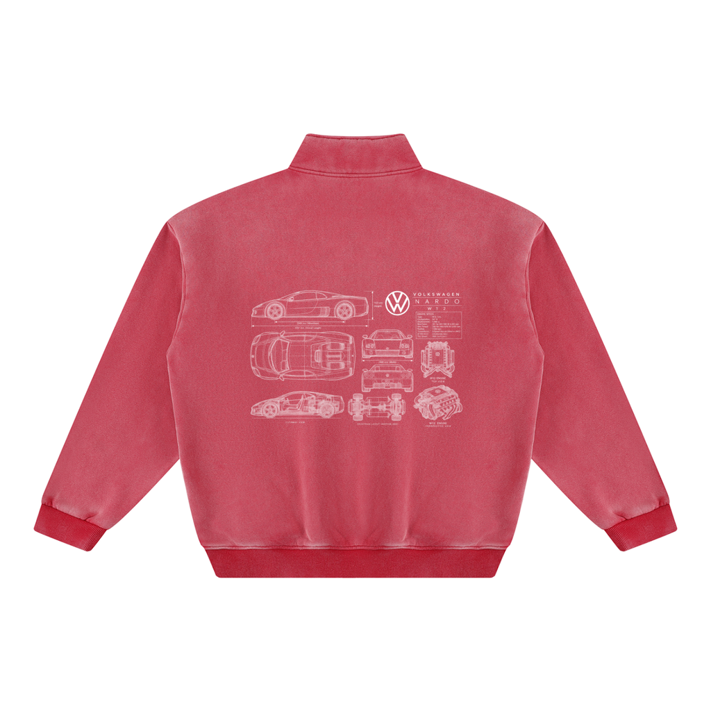 Volkswagen Nardo Blueprint Vintage Wash Fleece Sweatshirt