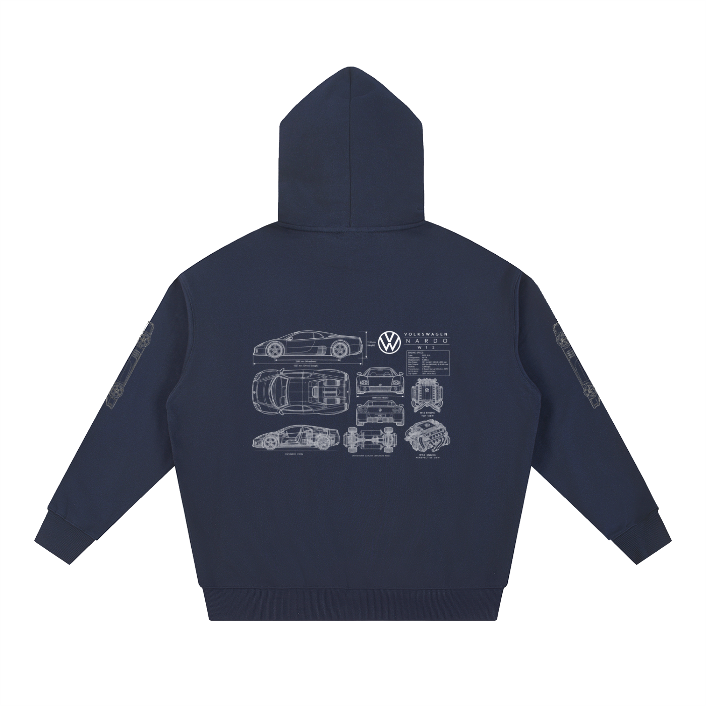 Volkswagen Nardo Blueprint Heavyweight Hoodie