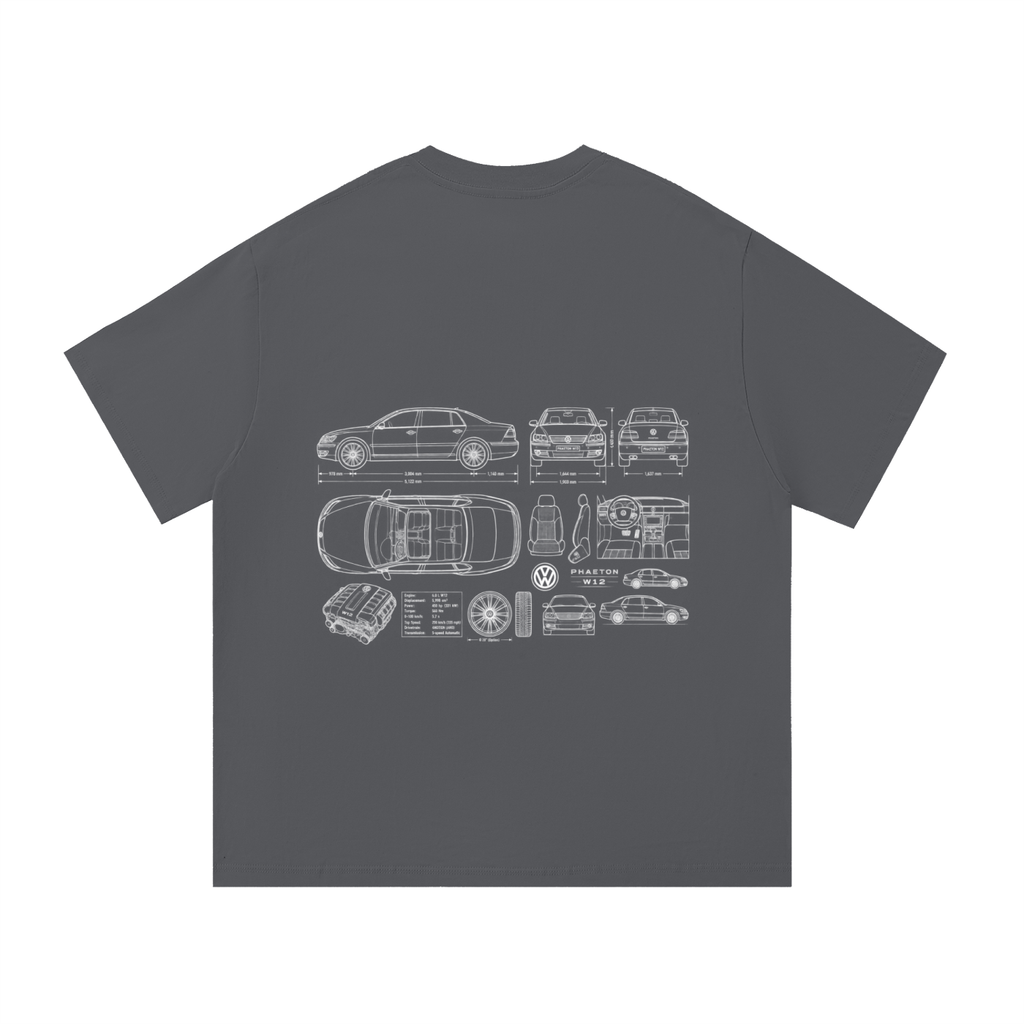 Volkswagen Phaeton Blueprint Cotton T-Shirt