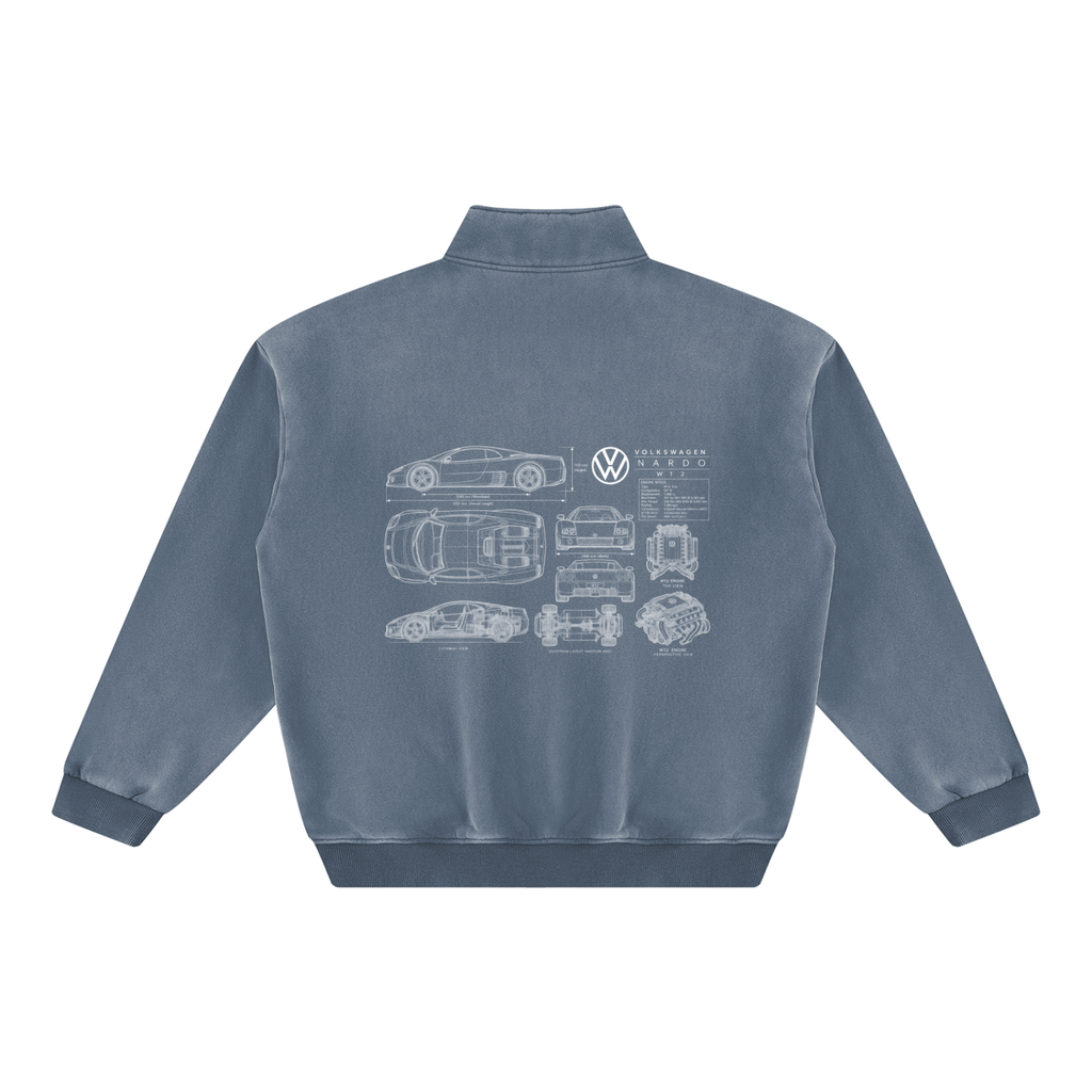 Volkswagen Nardo Blueprint Vintage Wash Fleece Sweatshirt