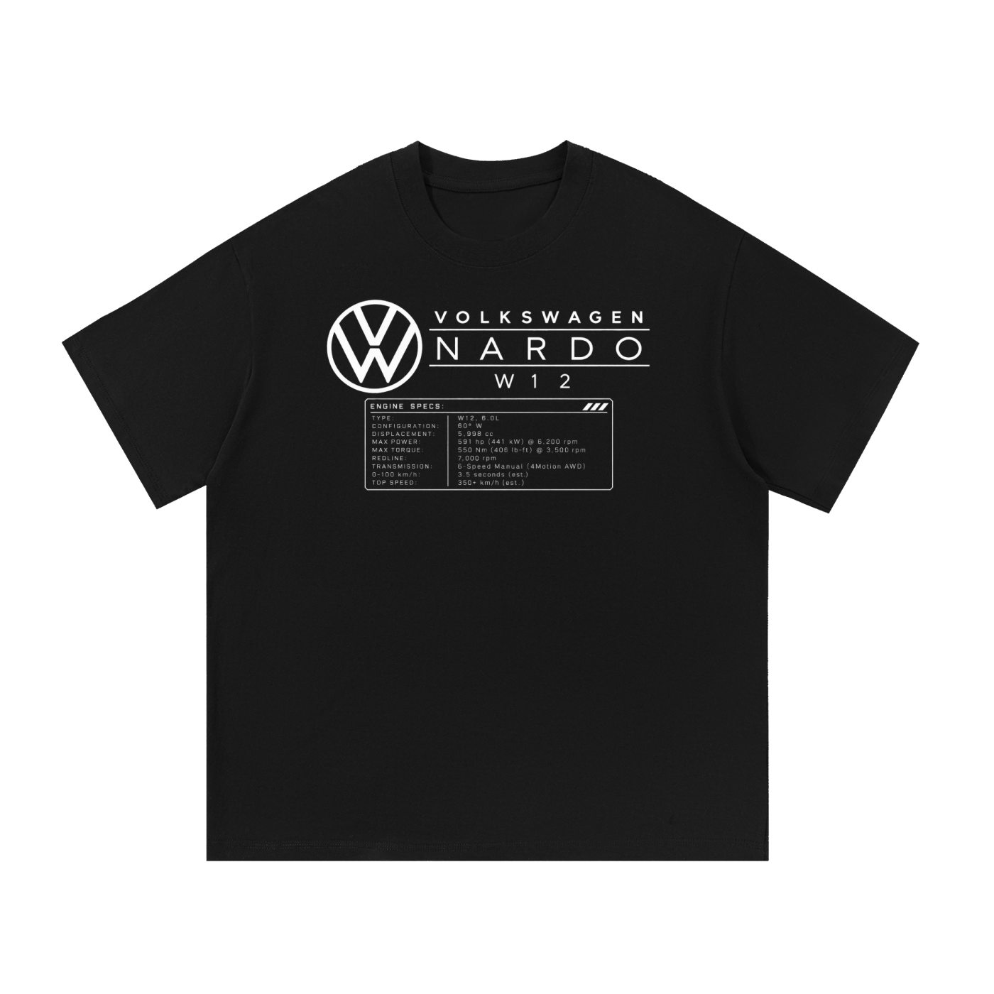 Volkswagen Nardo Blueprint Cotton T-Shirt