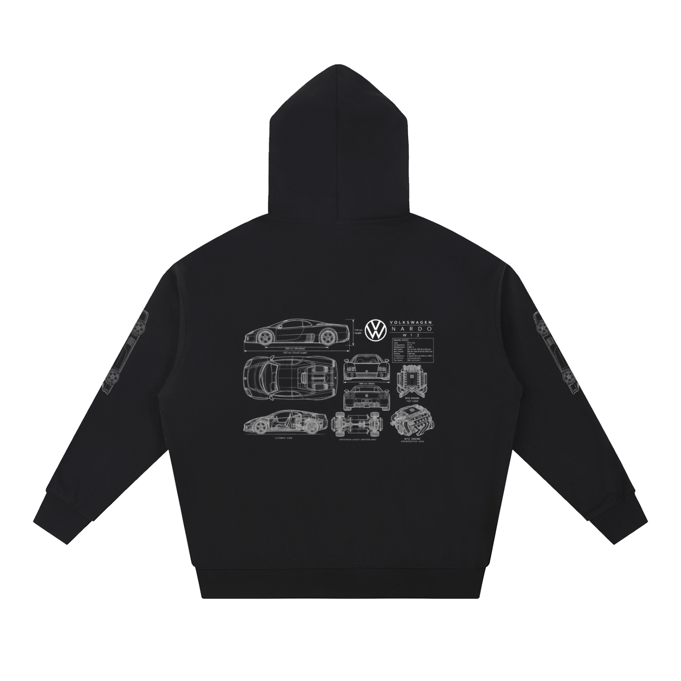 Volkswagen Nardo Blueprint Heavyweight Hoodie