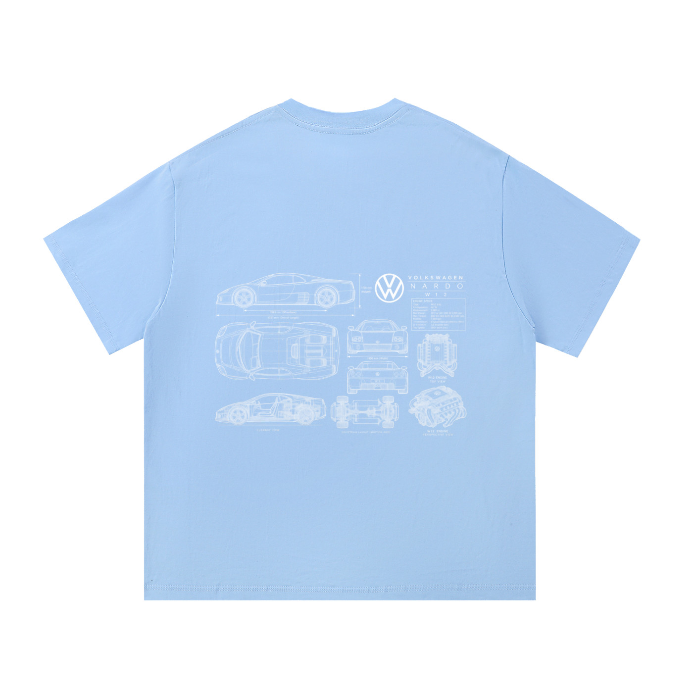 Volkswagen Nardo Blueprint Cotton T-Shirt